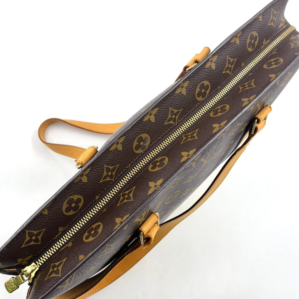 Pre-Owned Babylone monogram tote bag Brown light brown Leather PVC Gold M51102 LOUIS VUITTON