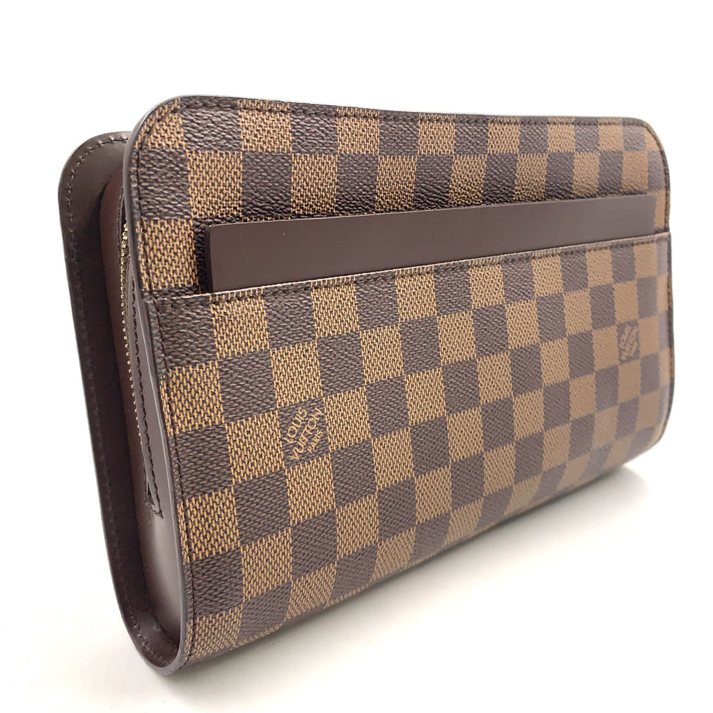 Pre-Owned Damier Saint Louis second bag Clutch bag Brown Leather PVC Gold N51993  LOUIS VUITTON