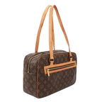 Pre-Owned Cite GM monogram Shoulder bag Brown Leather PVC Gold M51181 LOUIS VUITTON