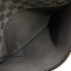 Pre-Owned Daniel MM Damier Graphite Shoulder bag black Leather PVC Silver N58029 LOUIS VUITTON