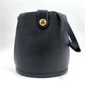 Pre-Owned Cluny Epi Noir Shoulder bag black Leather Gold M52252 LOUIS VUITTON