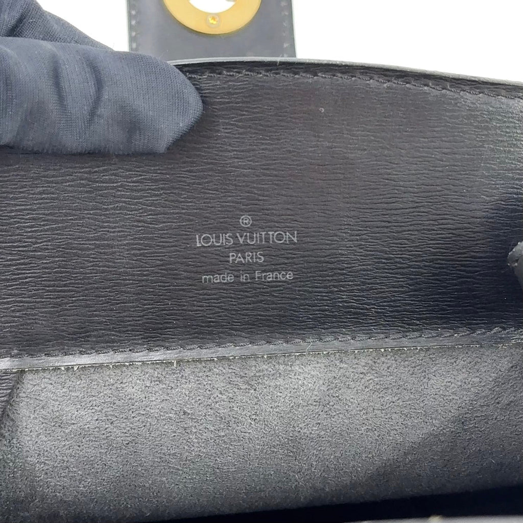 Pre-Owned Cluny Epi Noir Shoulder bag black Leather Gold M52252 LOUIS VUITTON