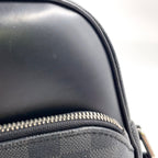 Pre-Owned Dayton PM Damier Graphite With Certificate of Authenticity Shoulder bag black Leather PVC Silver N41408 LOUIS VUITTON