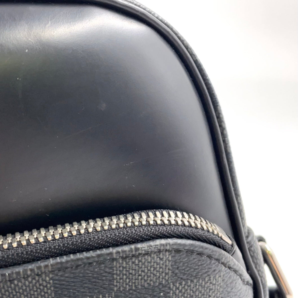 Pre-Owned Dayton PM Damier Graphite With Certificate of Authenticity Shoulder bag black Leather PVC Silver N41408 LOUIS VUITTON