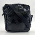 Pre-Owned coco mark Serial number starting with 11 Shoulder bag black Coated canvas Nylon Silver  CHANEL
