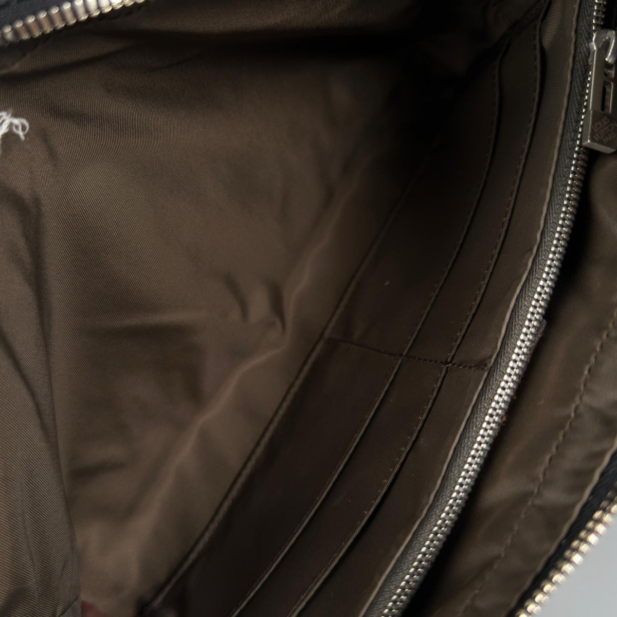 Pre-Owned acrobatics Damier jean Noir body bag black Leather nylon canvas Silver M93620 LOUIS VUITTON