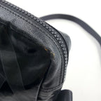 Pre-Owned coco mark Serial number starting with 11 Shoulder bag black Coated canvas Nylon Silver  CHANEL