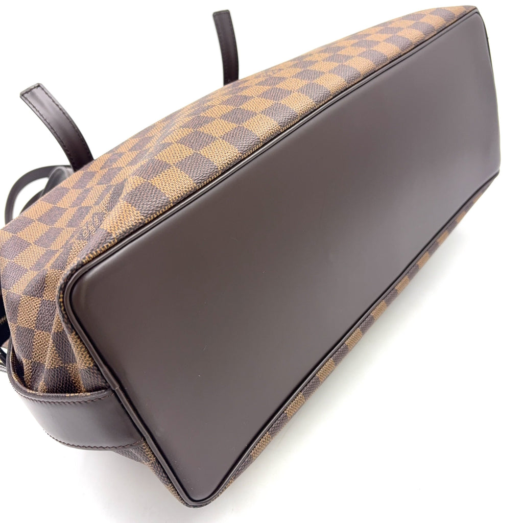 Pre-Owned Chelsea Damier  ebene Shoulder bag tote bag Brown Leather PVC Gold N51119 LOUIS VUITTON