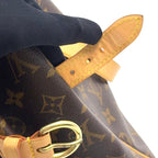 Pre-Owned Batignolles monogram Handbag Brown light brown Leather PVC Gold M51156 LOUIS VUITTON