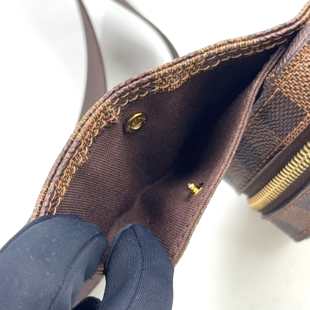 Pre-Owned Geronimos body bag Brown PVC Gold N51994  LOUIS VUITTON