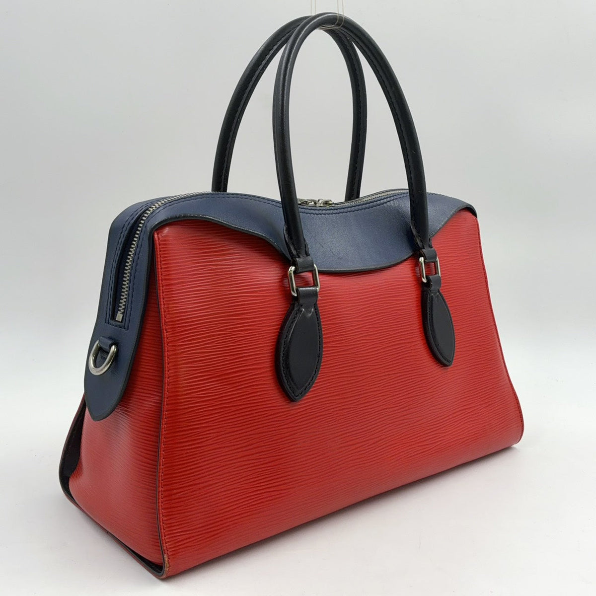 Pre-Owned Epi Tuileries Tote Handbag Navy Red Leather Silver M53544 LOUIS VUITTON