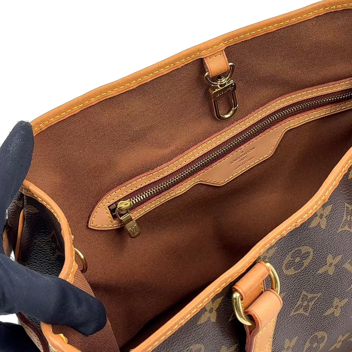 Pre-Owned Batignolles Horizontal monogram tote bag Brown light brown Leather PVC Gold M51154 LOUIS VUITTON