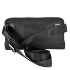 Pre-Owned acrobatics Damier jean Noir body bag black Leather nylon canvas Silver M93620 LOUIS VUITTON