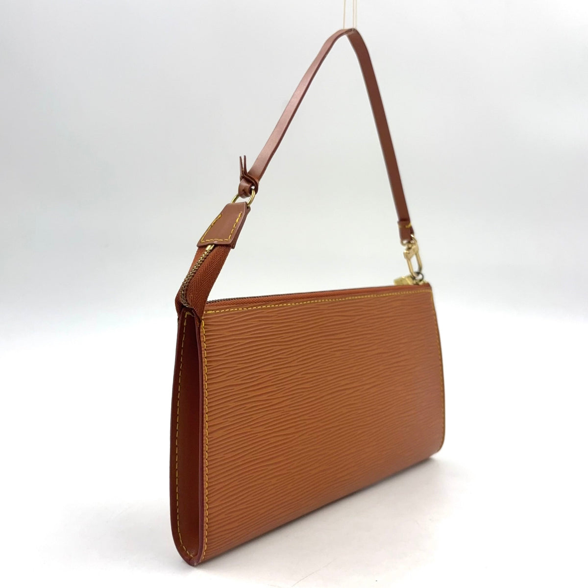 Pre-Owned Accessoires Epi accessory pouch Handbag light brown PVC Gold  M52948 LOUIS VUITTON