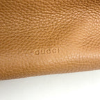 Pre-Owned Bamboo Daily Shoulder bag Handbag beige Leather Silver 370830 GUCCI