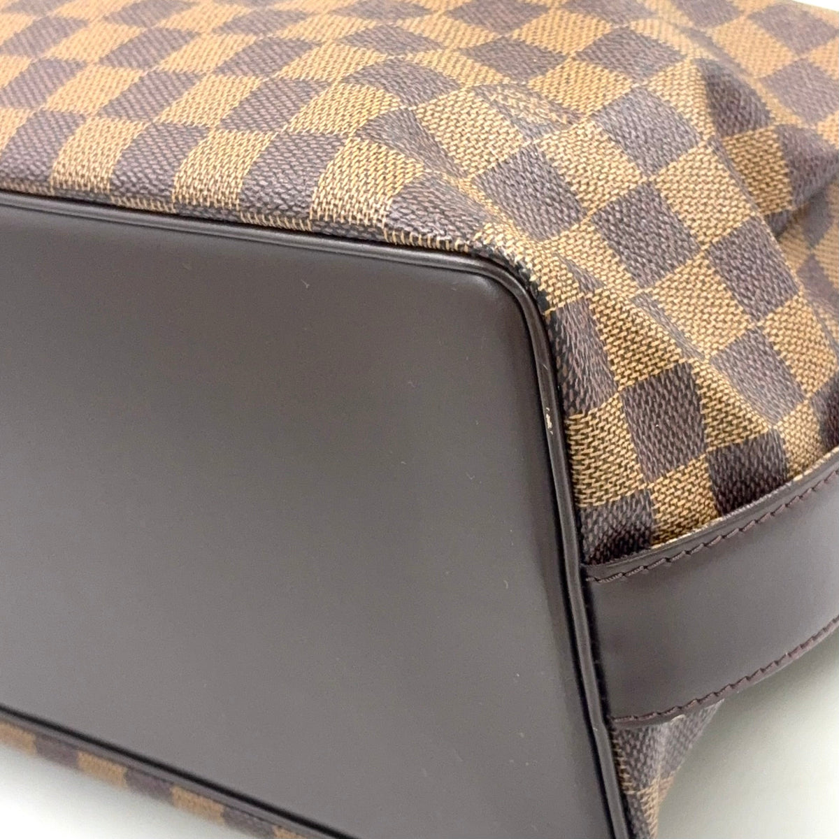 Pre-Owned Chelsea Damier  ebene Shoulder bag tote bag Brown Leather PVC Gold N51119 LOUIS VUITTON