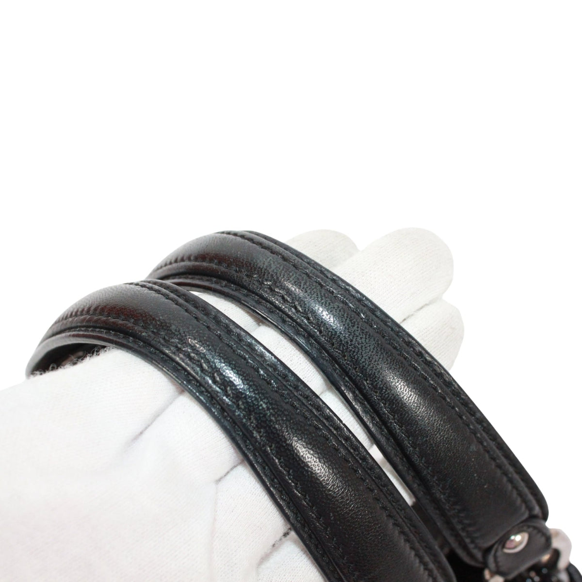 Pre-Owned Canage charming rock Handbag black Nylon Silver Christian Dior
