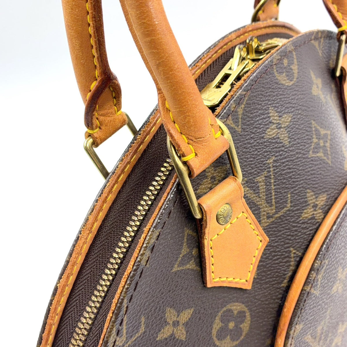 Pre-Owned Ellipse PM monogram Handbag Brown PVC Gold M51127 LOUIS VUITTON