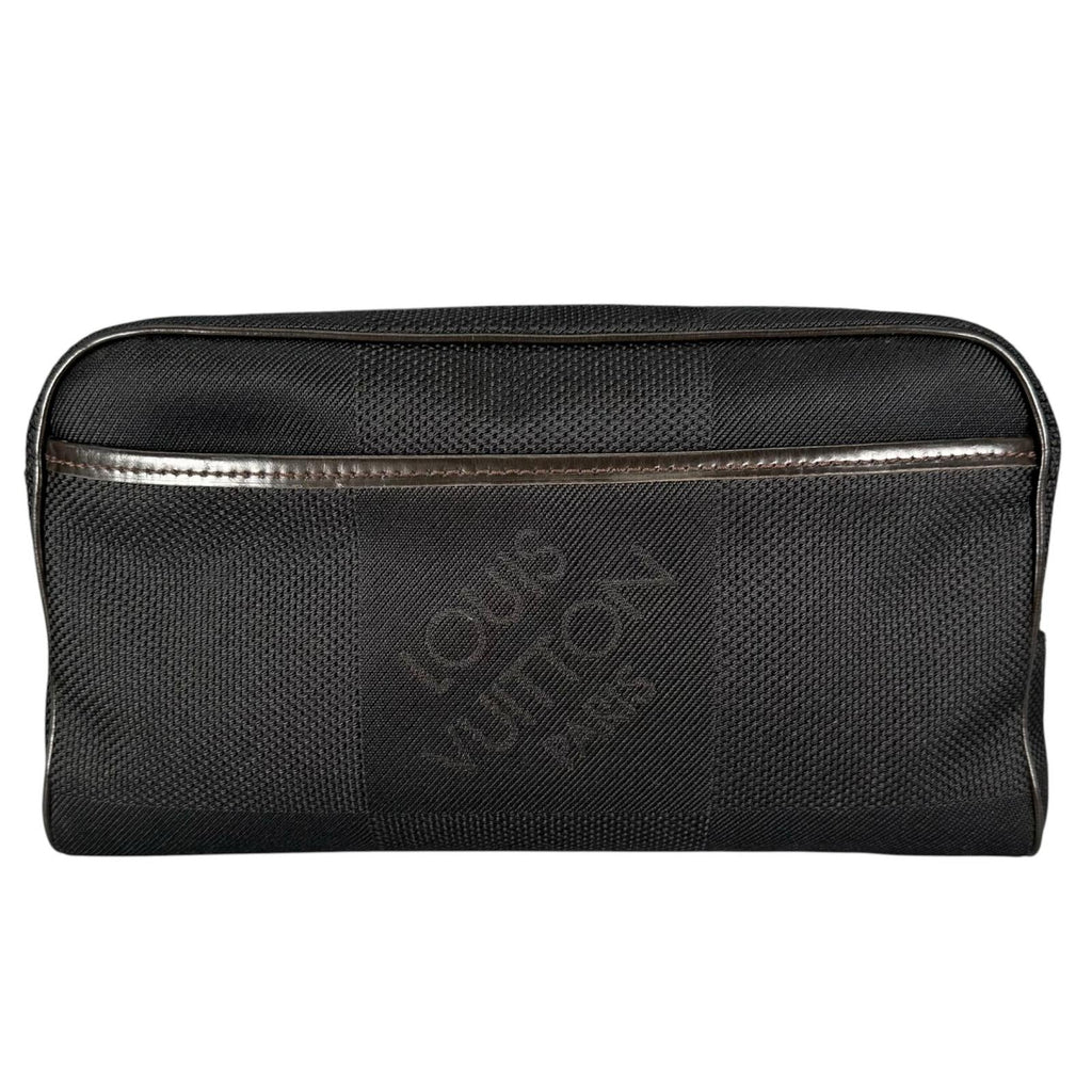 Pre-Owned acrobatics Damier jean Noir body bag black Leather nylon canvas Silver M93620 LOUIS VUITTON