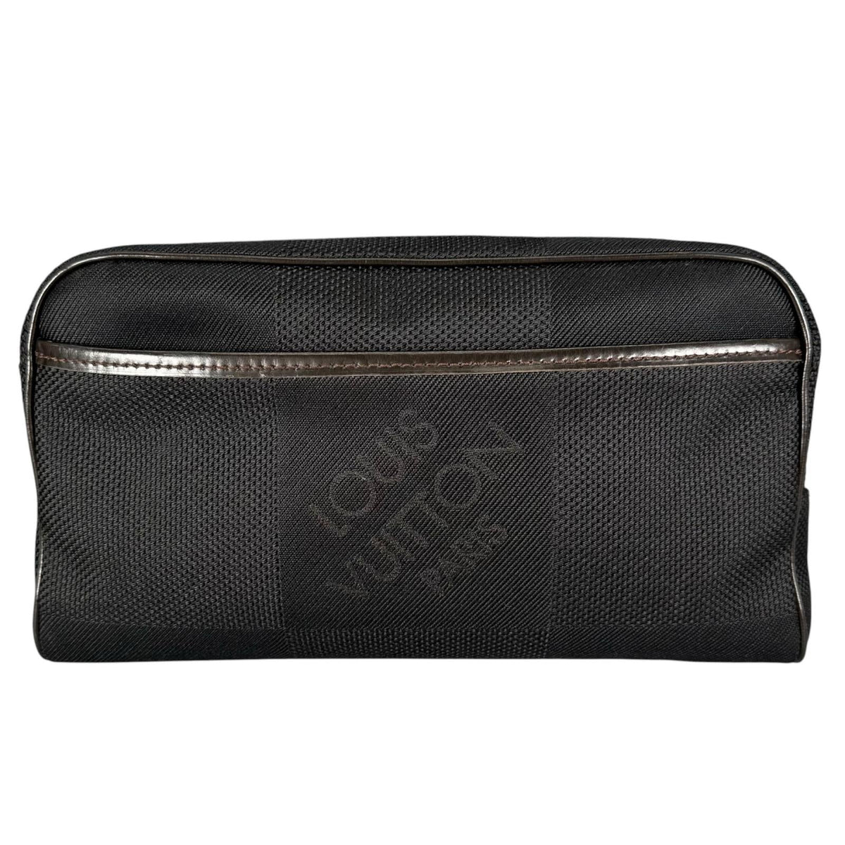 Pre-Owned acrobatics Damier jean Noir body bag black Leather nylon canvas Silver M93620 LOUIS VUITTON