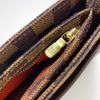 Pre-Owned Aubagne Damier  ebene Shoulder bag Brown PVC Gold N51129 LOUIS VUITTON