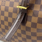 Pre-Owned Chelsea Damier  ebene Shoulder bag tote bag Brown Leather PVC Gold N51119 LOUIS VUITTON