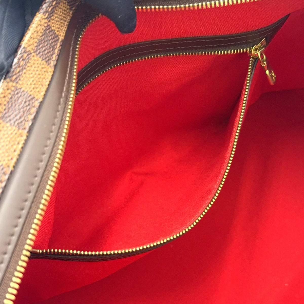 Pre-Owned Chelsea Damier  ebene Shoulder bag tote bag Brown Leather PVC Gold N51119 LOUIS VUITTON