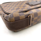Pre-Owned Brooklyn MM Damier  ebene Shoulder bag Brown PVC Gold N51211 LOUIS VUITTON