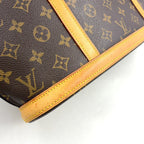Pre-Owned Babylone monogram tote bag Brown light brown Leather PVC Gold M51102 LOUIS VUITTON