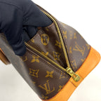 Pre-Owned Alma PM monogram Handbag Brown Leather PVC Gold M51130 LOUIS VUITTON