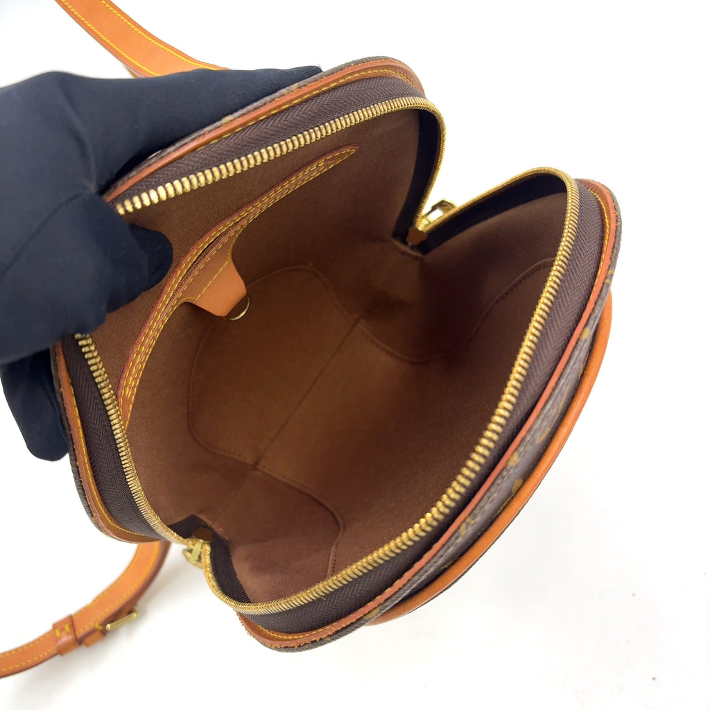 Pre-Owned Ellipse suck add monogram Backpack Brown light brown Leather PVC Gold M51125 LOUIS VUITTON