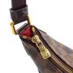Pre-Owned Bloomsbury PM Damier  ebene Shoulder bag Brown Leather PVC Gold N42251 LOUIS VUITTON