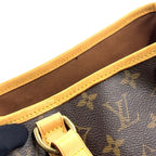 Pre-Owned Batignolles monogram Handbag Brown Leather PVC Gold M51156 LOUIS VUITTON