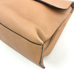 Pre-Owned Bamboo Daily Shoulder bag Handbag beige Leather Silver 370830 GUCCI