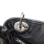 Pre-Owned Canage charming rock Handbag black Nylon Silver Christian Dior