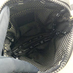Pre-Owned coco mark Serial number starting with 11 Shoulder bag black Coated canvas Nylon Silver  CHANEL