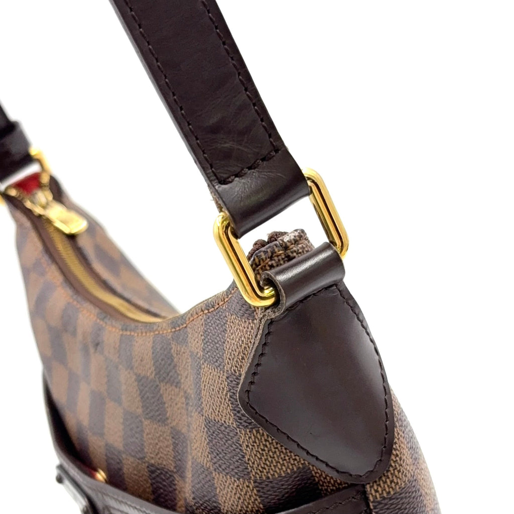 Pre-Owned Bloomsbury PM Damier  ebene Shoulder bag Brown Leather PVC Gold N42251 LOUIS VUITTON