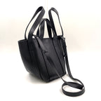 Pre-Owned Everyday Shoulder bag Handbag black Leather Silver BALENCIAGA