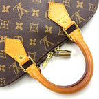 Pre-Owned Alma PM monogram Handbag Brown light brown Leather PVC Gold M51130 LOUIS VUITTON