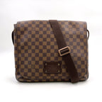 Pre-Owned Brooklyn MM Damier  ebene Shoulder bag Brown PVC Gold N51211 LOUIS VUITTON