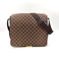 Pre-Owned Bastille Damier  ebene Shoulder bag Brown Leather PVC Gold N45258 LOUIS VUITTON