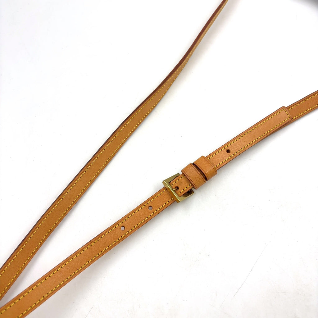 Pre-Owned Trotteur monogram Shoulder bag Brown Leather PVC Gold M51240 LOUIS VUITTON