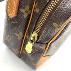 Pre-Owned Amazon monogram Shoulder bag Brown Leather PVC Gold M45236 LOUIS VUITTON