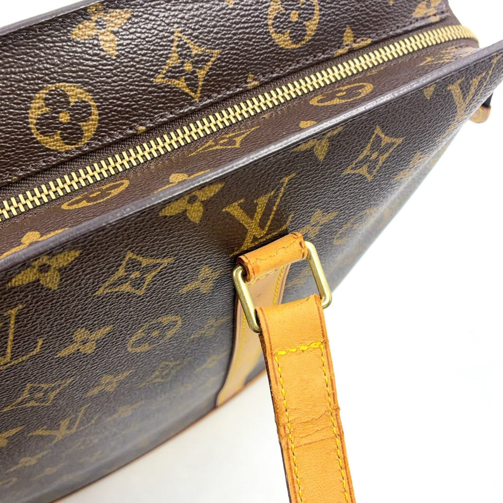 Pre-Owned Babylone monogram tote bag Brown light brown Leather PVC Gold M51102 LOUIS VUITTON