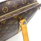 Pre-Owned Babylone monogram tote bag Brown light brown Leather PVC Gold M51102 LOUIS VUITTON