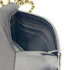 Pre-Owned matelasse top handle Serial number starting with 31 chain shoulder bag black lambskin Gold AP2682 CHANEL