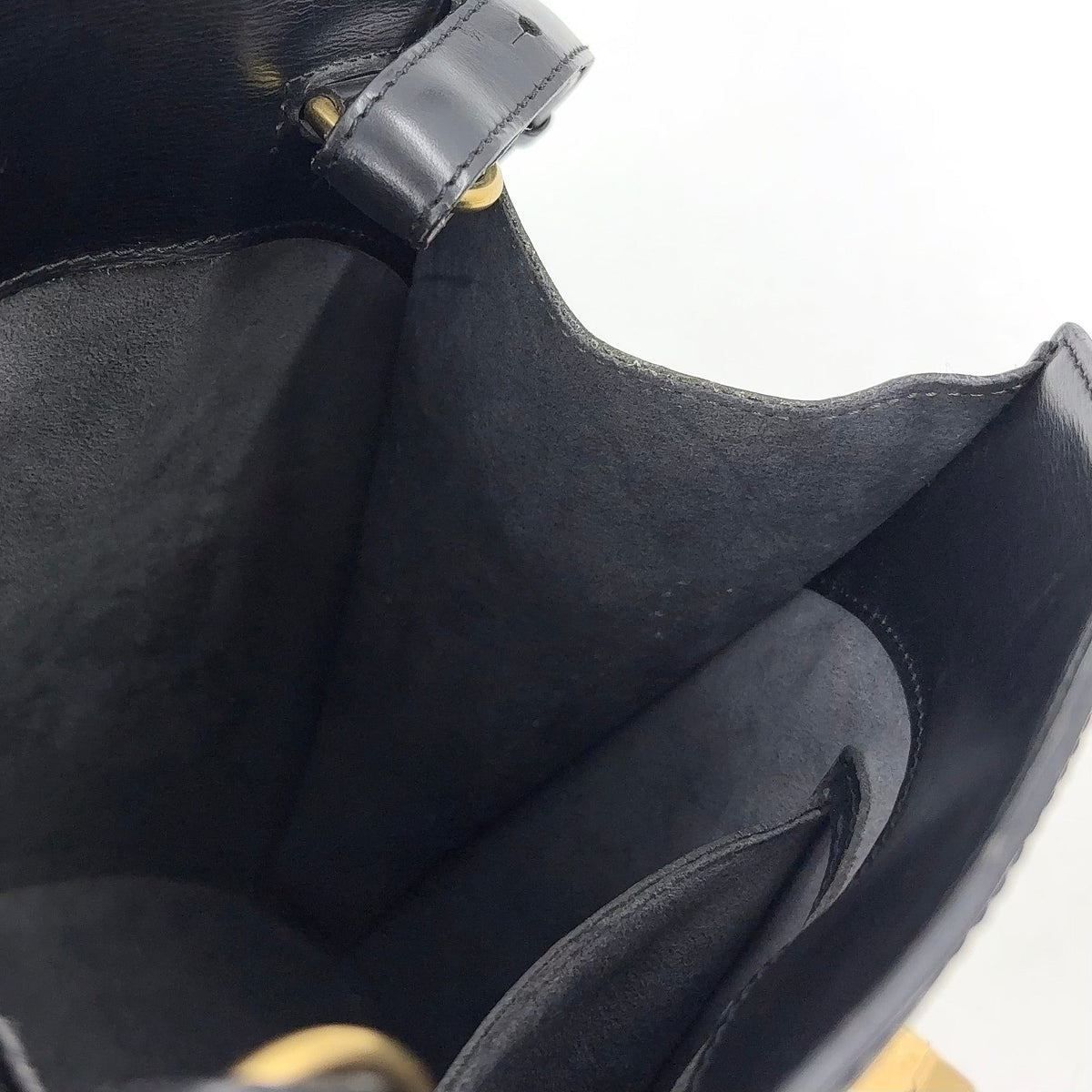 Pre-Owned Cluny Epi Noir Shoulder bag black Leather Gold M52252 LOUIS VUITTON