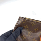 Pre-Owned Cabas Piano monogram tote bag Brown light brown Leather PVC Gold M51148 LOUIS VUITTON