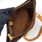 Pre-Owned Cabas Piano monogram tote bag Brown light brown Leather PVC Gold M51148 LOUIS VUITTON