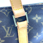 Pre-Owned Cabas Piano monogram tote bag Brown Leather PVC Gold M51148 LOUIS VUITTON